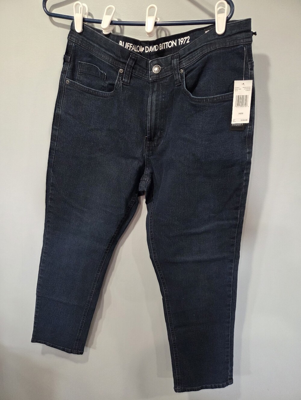NWT buffalo david bitton 1972 mid-rise jeans mens size 34x30